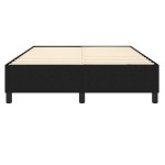 vidaXL Cadru de pat fără saltea, negru, 140x200 cm, textil vidaXL Cadru de pat fără saltea, negru, 140x200 cm, textil