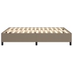 vidaXL Cadru de pat fără saltea, gri taupe, 140x200 cm, textil vidaXL Cadru de pat fără saltea, gri taupe, 140x200 cm, textil