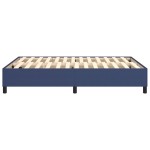 vidaXL Cadru de pat fără saltea, albastru, 140x200 cm, textil