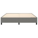 vidaXL Cadru de pat fără saltea, gri închis, 160x200 cm, textil