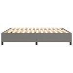 vidaXL Cadru de pat fără saltea, gri închis, 160x200 cm, textil
