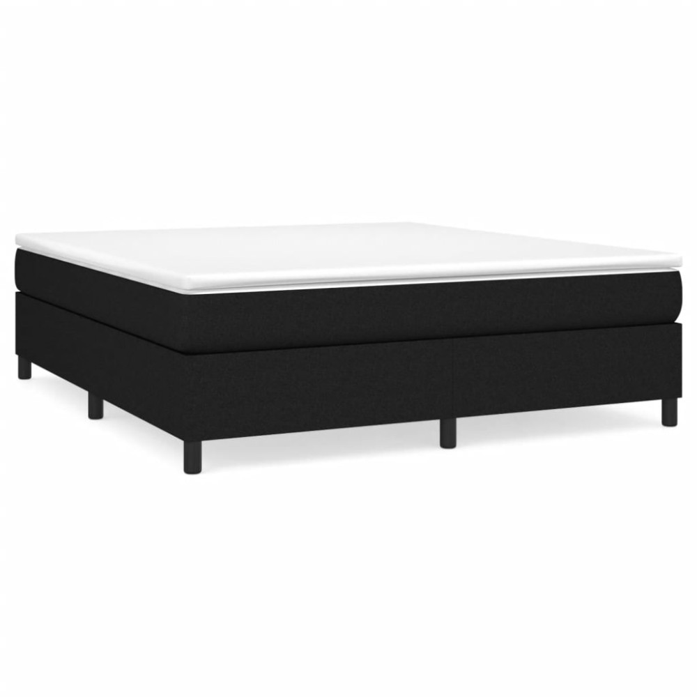 vidaXL Cadru de pat fără saltea, negru, 160x200 cm, textil