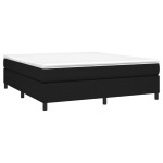 vidaXL Cadru de pat fără saltea, negru, 160x200 cm, textil vidaXL Cadru de pat fără saltea, negru, 160x200 cm, textil