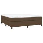 vidaXL Cadru de pat fără saltea, maro închis, 160x200 cm, textil vidaXL Cadru de pat fără saltea, maro închis, 160x200 cm, textil