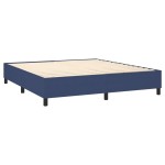 vidaXL Cadru de pat fără saltea, albastru, 160x200 cm, textil