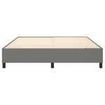 vidaXL Cadru de pat fără saltea, gri închis, 180x200 cm, textil