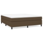 vidaXL Cadru de pat fără saltea, maro închis, 180x200 cm, textil vidaXL Cadru de pat fără saltea, maro închis, 180x200 cm, textil
