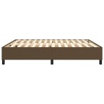 vidaXL Cadru de pat fără saltea, maro închis, 180x200 cm, textil vidaXL Cadru de pat fără saltea, maro închis, 180x200 cm, textil