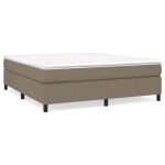 vidaXL Cadru de pat fără saltea, gri taupe, 180x200 cm, textil vidaXL Cadru de pat fără saltea, gri taupe, 180x200 cm, textil
