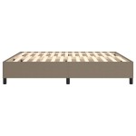 vidaXL Cadru de pat fără saltea, gri taupe, 180x200 cm, textil vidaXL Cadru de pat fără saltea, gri taupe, 180x200 cm, textil