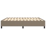 vidaXL Cadru de pat fără saltea, gri taupe, 200x200 cm, textil vidaXL Cadru de pat fără saltea, gri taupe, 200x200 cm, textil
