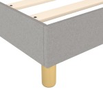 vidaXL Cadru de pat fără saltea, gri deschis, 80x200 cm, textil