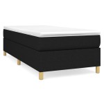 vidaXL Cadru de pat fără saltea țesătură neagră 80x200 cm