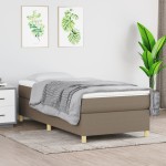 vidaXL Cadru de pat fără saltea Taupe 80x200 cm țesătură