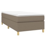vidaXL Cadru de pat fără saltea Taupe 80x200 cm țesătură