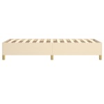 vidaXL Cadru de pat fără saltea cremă 80x200 cm țesătură