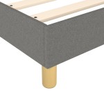vidaXL Cadru de pat fără saltea, gri închis, 100x200 cm, textil