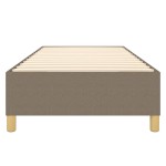 vidaXL Cadru de pat fără saltea, gri taupe, 100x200 cm, textil vidaXL Cadru de pat fără saltea, gri taupe, 100x200 cm, textil