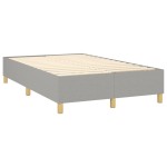 vidaXL Cadru de pat fără saltea, gri deschis, 120x200 cm, textil