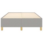 vidaXL Cadru de pat fără saltea, gri deschis, 120x200 cm, textil
