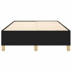 vidaXL Cadru de pat fără saltea, negru, 120x200 cm, textil