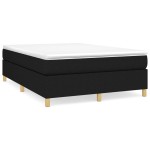vidaXL Cadru de pat fără saltea, negru, 140x190 cm, textil