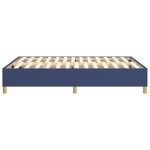 vidaXL Cadru de pat fără saltea, albastru, 140x190 cm, textil
