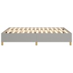 vidaXL Cadru de pat fără saltea, gri deschis, 140x200 cm, textil