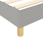 vidaXL Cadru de pat fără saltea, gri deschis, 140x200 cm, textil