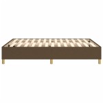 vidaXL Cadru de pat fără saltea, maro închis, 140x200 cm, textil vidaXL Cadru de pat fără saltea, maro închis, 140x200 cm, textil