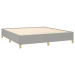 vidaXL Cadru de pat fără saltea, gri deschis, 160x200 cm, textil