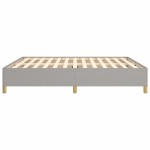 vidaXL Cadru de pat fără saltea, gri deschis, 160x200 cm, textil