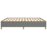vidaXL Cadru de pat fără saltea, gri închis, 160x200 cm, textil