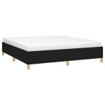 vidaXL Cadru de pat fără saltea, negru, 160x200 cm, textil vidaXL Cadru de pat fără saltea, negru, 160x200 cm, textil