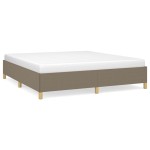 vidaXL Cadru de pat fără saltea, gri taupe, 160x200 cm, textil vidaXL Cadru de pat fără saltea, gri taupe, 160x200 cm, textil