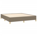 vidaXL Cadru de pat fără saltea, gri taupe, 160x200 cm, textil vidaXL Cadru de pat fără saltea, gri taupe, 160x200 cm, textil