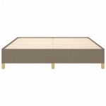vidaXL Cadru de pat fără saltea, gri taupe, 160x200 cm, textil vidaXL Cadru de pat fără saltea, gri taupe, 160x200 cm, textil