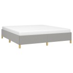 vidaXL Cadru de pat fără saltea, gri deschis, 180x200 cm, textil