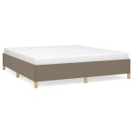 vidaXL Cadru de pat fără saltea, gri taupe, 180x200 cm, textil vidaXL Cadru de pat fără saltea, gri taupe, 180x200 cm, textil
