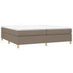 vidaXL Cadru de pat fără saltea, gri taupe, 200x200 cm, textil vidaXL Cadru de pat fără saltea, gri taupe, 200x200 cm, textil