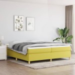 vidaXL Cadru de pat fără saltea, verde, 200x200 cm, textil vidaXL Cadru de pat fără saltea, verde, 200x200 cm, textil