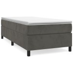 vidaXL Cadru de pat fără saltea, gri închis, 80x200 cm, catifea vidaXL Cadru de pat fără saltea, gri închis, 80x200 cm, catifea