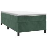 vidaXL Cadru de pat fără saltea, verde închis, 100x200 cm, catifea vidaXL Cadru de pat fără saltea, verde închis, 100x200 cm, catifea