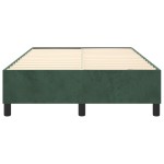 vidaXL Cadru de pat fără saltea, verde închis, 120x200 cm, catifea vidaXL Cadru de pat fără saltea, verde închis, 120x200 cm, catifea