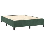 vidaXL Cadru de pat fără saltea, verde închis, 140x190 cm, catifea vidaXL Cadru de pat fără saltea, verde închis, 140x190 cm, catifea