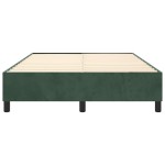 vidaXL Cadru de pat fără saltea, verde închis, 140x190 cm, catifea vidaXL Cadru de pat fără saltea, verde închis, 140x190 cm, catifea