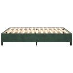 vidaXL Cadru de pat fără saltea, verde închis, 140x190 cm, catifea vidaXL Cadru de pat fără saltea, verde închis, 140x190 cm, catifea