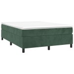 vidaXL Cadru de pat fără saltea, verde închis, 140x200 cm, catifea vidaXL Cadru de pat fără saltea, verde închis, 140x200 cm, catifea