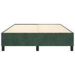 vidaXL Cadru de pat fără saltea, verde închis, 140x200 cm, catifea vidaXL Cadru de pat fără saltea, verde închis, 140x200 cm, catifea