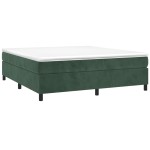 vidaXL Cadru de pat fără saltea, verde închis, 180x200 cm, catifea vidaXL Cadru de pat fără saltea, verde închis, 180x200 cm, catifea